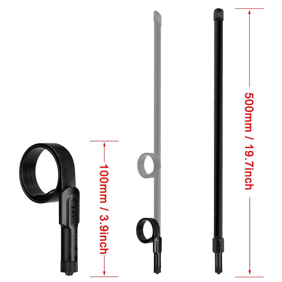 Retevis HA05 SMA-F Taktische Antenne High Gain 2.15/3,2 dBi UHF VHF Dual Band für Kenwood Baofeng UV5R UV82 888S Retevis für TYT