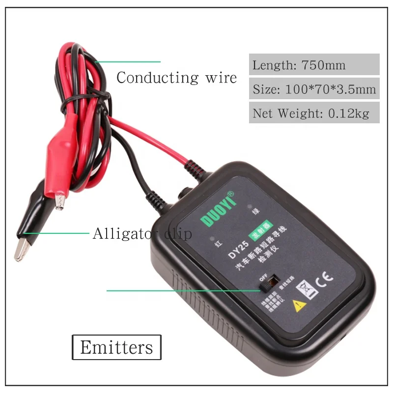 Imagem -02 - Auto Line Detector Finder Multi-função Curto Circuito Break Point Test Lamp Dy25