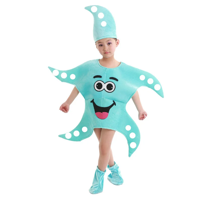 Baby Adult Halloween Easter Carnival Cosplay Costume Children's marine animal fish colorful starfish cosplay