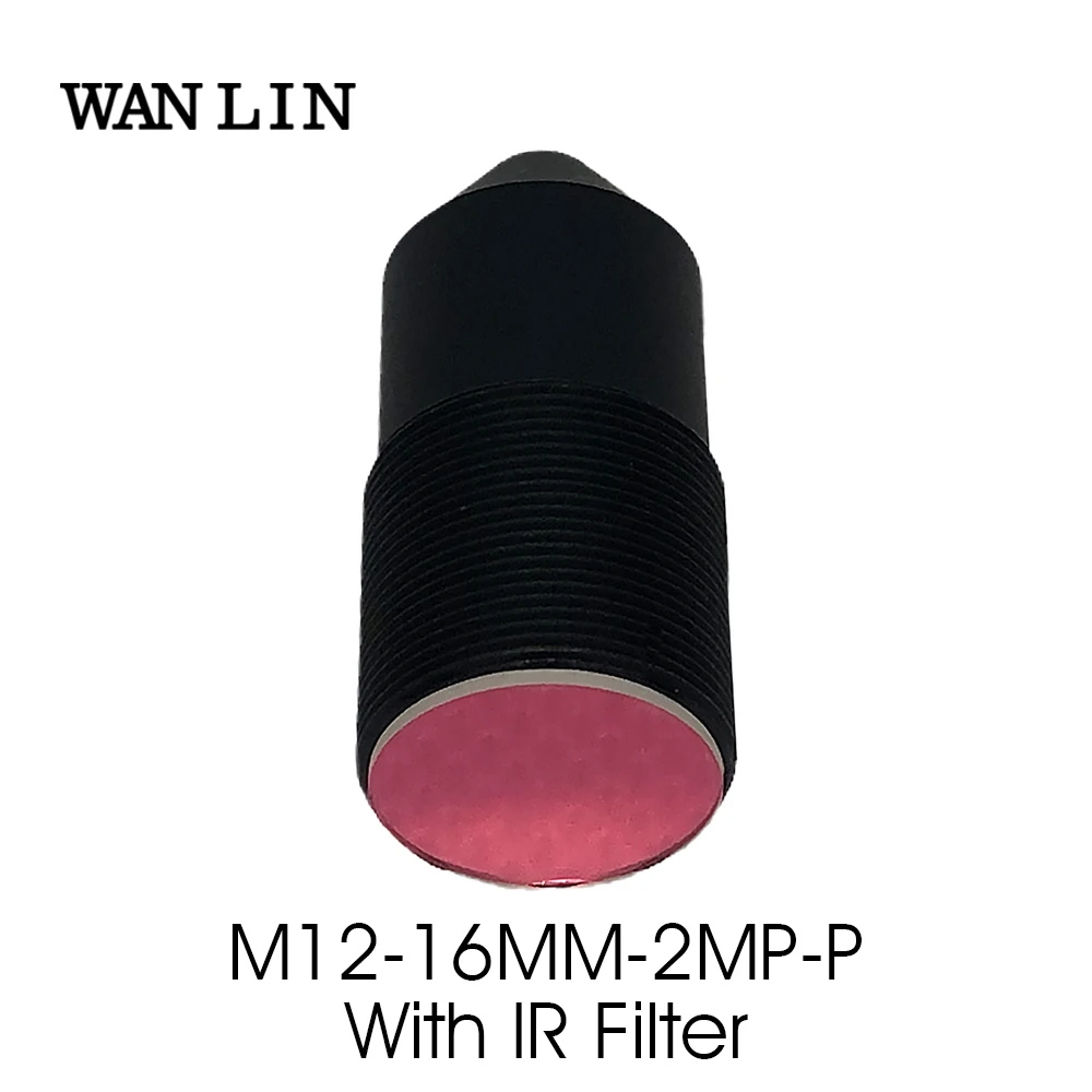 

M12 2MP 16MM Pinhole Lens with 650nm IR Filter HD 2.0Megapixel 1/2.7" Image Format F2.0 for CCTV IP Security Surveillance Camera