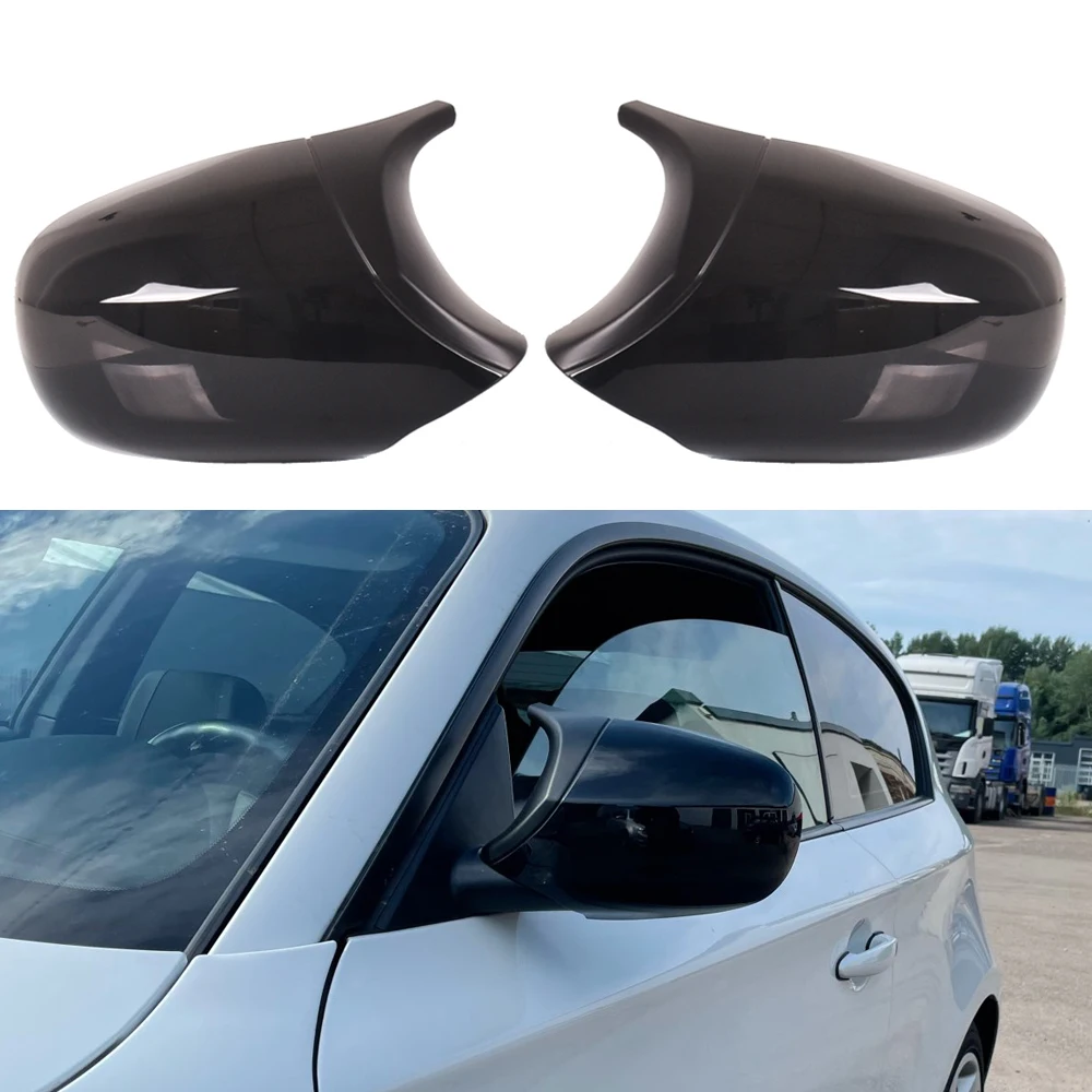 Car Styling Black Carbon Fiber for BMW E81 E82 E87 E88 Pre-LCI E90 E91 E92 E93 LCI M3 Style Rearview Mirror Cover Caps