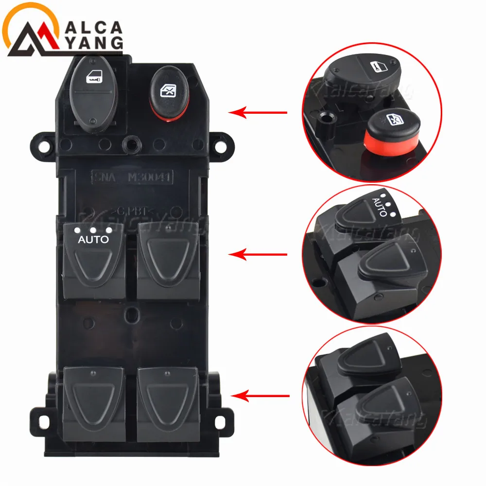 Front Left Master Power Window Switch Button Control 35750SNVH51 35750-SNV-H51 For Honda Civic 2006 2007 2008 2009 2010