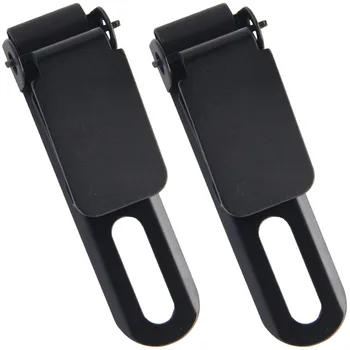 2PCS טקטי שחור פלדת קליפ Slim 2.2 קבוע להב קליפ לחגורה-פחות לשאת עם הרכבה שיקגו בורג סט