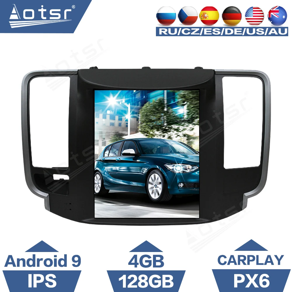 AOTSR Tesla Android 13 Car Radio Coche For NISSAN Teana 2008 - 2012 Car GPS Navigation IPS Multimedia Player CarPlay Stereo