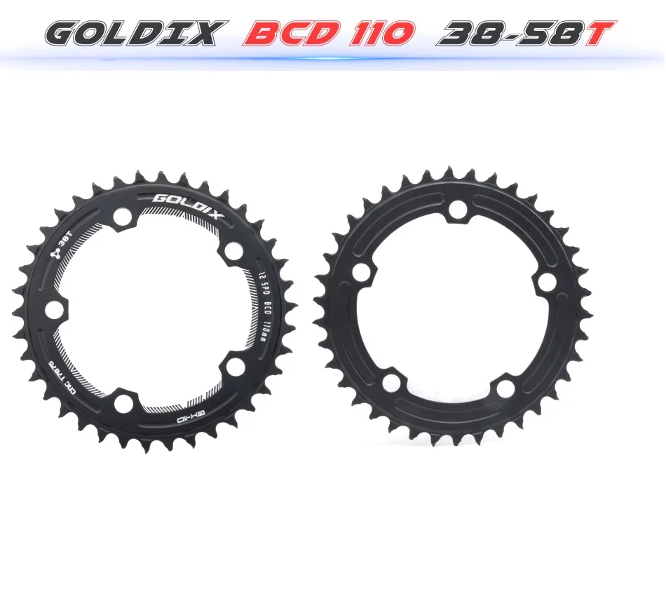 Bicycle 110BCD Narrow Wide Chainring  38/40/42/44/46/48/50/52/54/56/58T Chainwheel For Shimano SRAM Road Folding Bike Crankset