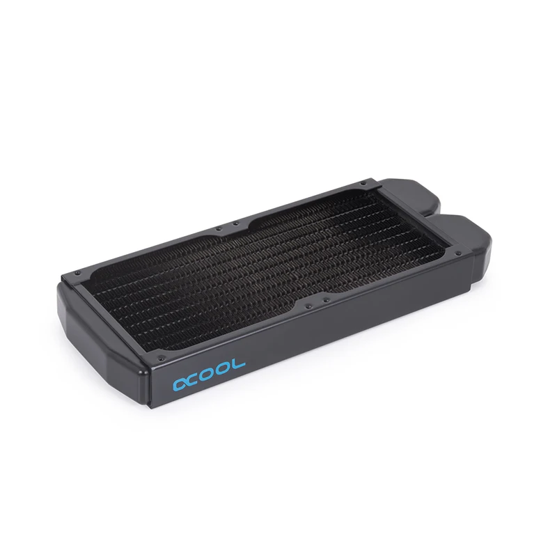 Imagem -01 - Alphacool Nexxxos St25 Radiador Fino de Cobre Completo Construção de Refrigeração de Água Único Duplo 92 mm Dissipador de Calor para o Case Pequeno 2x g1 4“