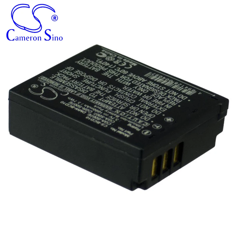 Аккумуляторная батарея CameronSino для Panasonic Lumix DMC-TZ1EG-S Lumix DMC-TZ11GK подходит для Panasonic CGA-S007 Аккумулятор для цифровой камеры 1000 мАч