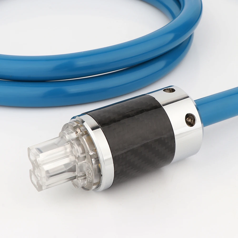 Hi-Fi посеребренный Американский кабель питания, Hi-Fi шнур питания Schuko с черной вилкой из углеродного волокна, сетевой шнур, усилитель CD