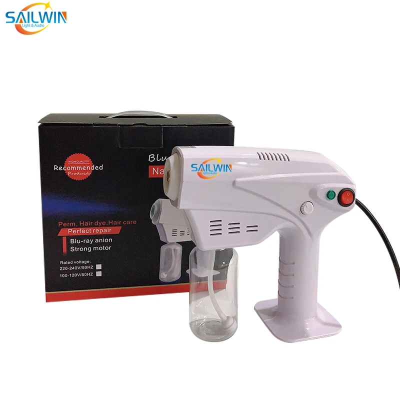 

Spain Stock CE 1200W Nano Sprayer Steam Gun Disinfection Fog Machine For Hotel Air Purifier Sterilizer For Home Car School Party