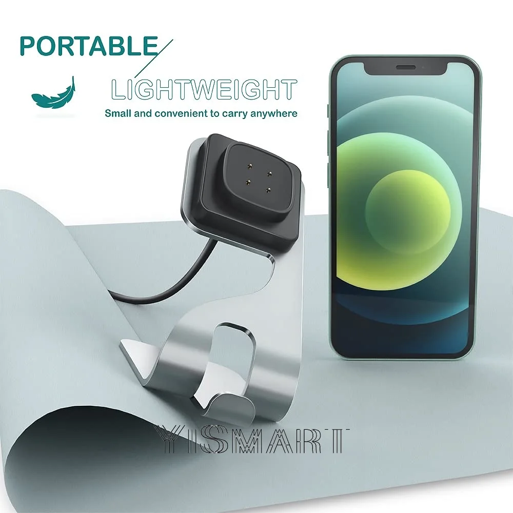 Stojak do ładowarki Fitbit Versa 3 stacja do ładowania aluminium USB do akcesoriów Fitbit Sense Smartwatch