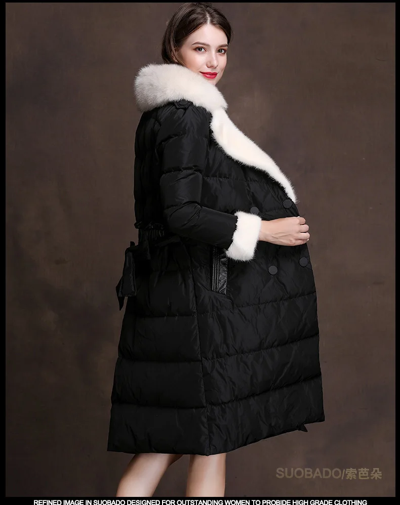 Real Fox Fur Collar Women's Down Jacket Winter Jacket Women Clothes 2020 Korean Long Coat Female Parka Chaqueta Mujer MY