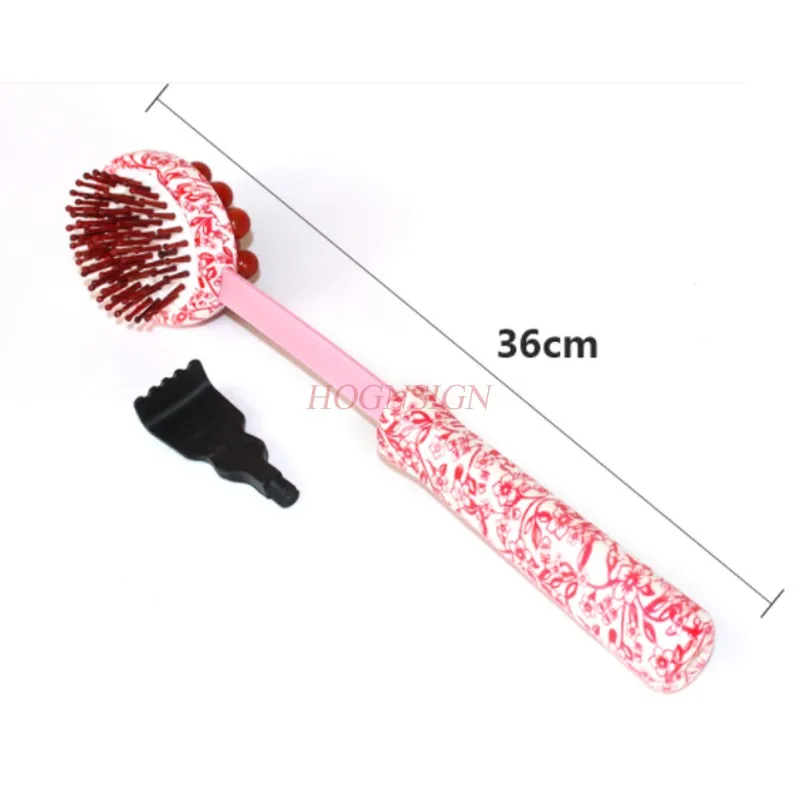 

back massager Blue and white porcelain color roller massage hammer beating fitness wood meridian beat health hammer beating