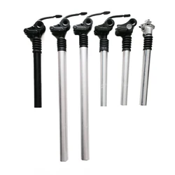 E-bike Seatpost 25.4 27.2 28.6 31.8 34mm Suspension Damping Seat Tube 300 350 500mm Folding Bike Aluminum Alloy Saddle Pole