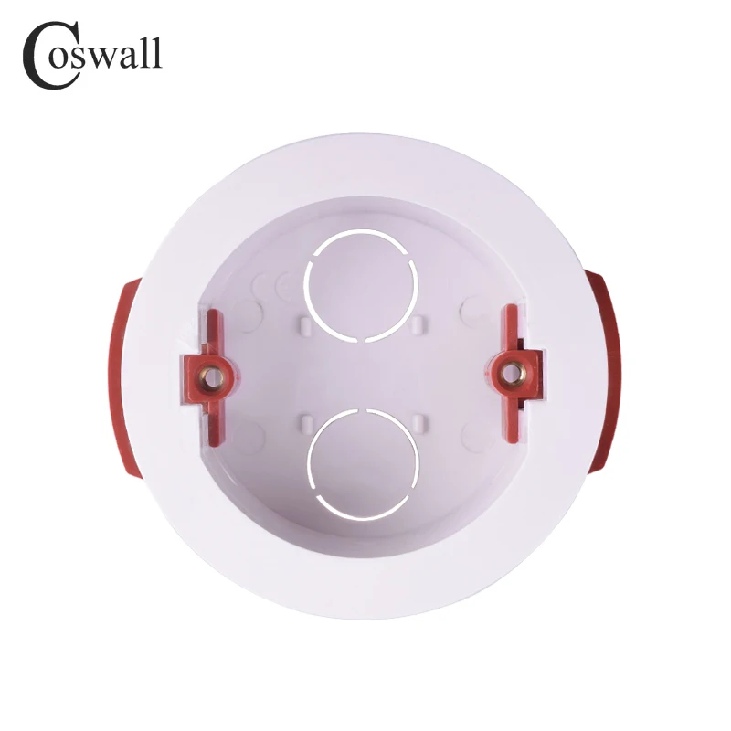 Coswall Round Dry Lining Box For Gypsum Board / Drywall / Plasterboad 50mm Installation Distance 32mm Depth