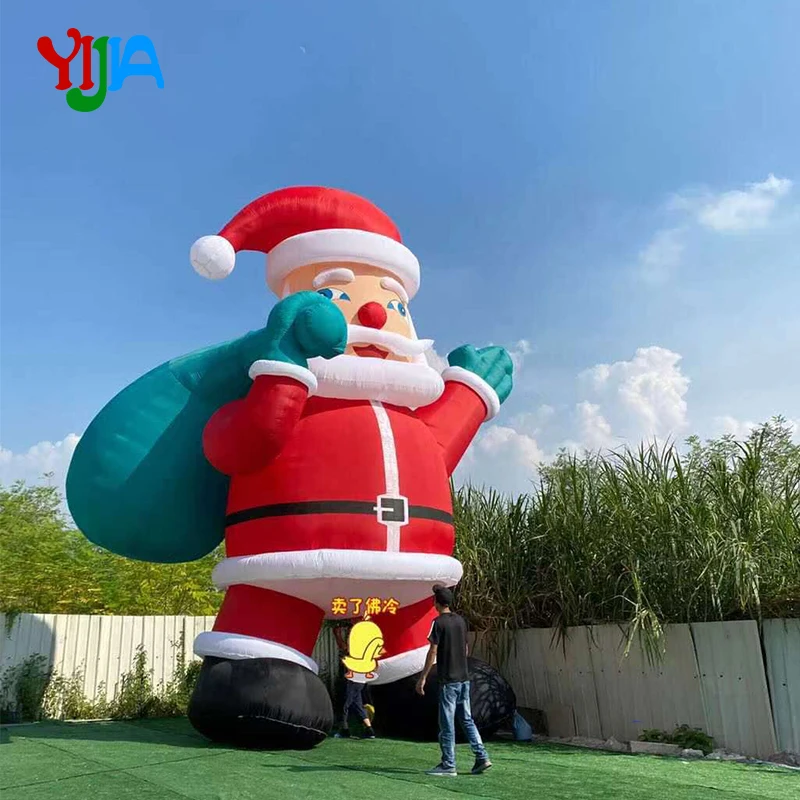 

Hot 20/26 Ft Giant Inflatable Santa Claus Father Christmas Decorations For Big Promotions Advertising Decorations