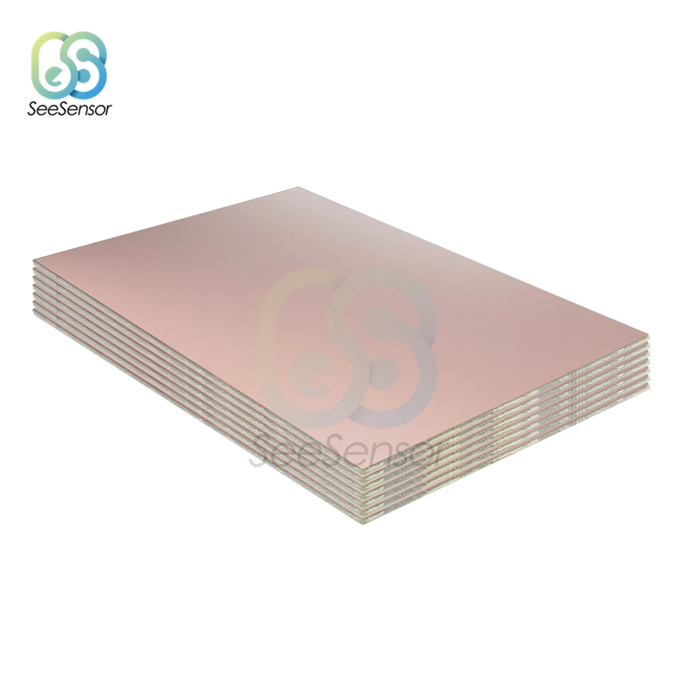 싱글 사이드 및 더블 사이드 구리 클래드 플레이트, DIY PCB 키트, 라미네이트 회로 기판, 10x15cm