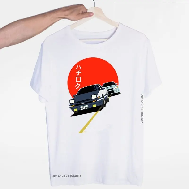 

Мужская футболка Дрифт с японским аниме Ae86 Initial D, модная мужская футболка унисекс с искусственным рисунком, купоны, топы, летние футболки