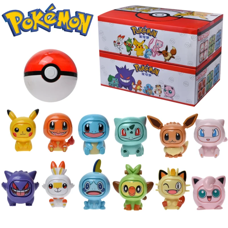 

Cute Interesting Pokemon Figures Toys Each Pokémon Has 4 Different Facial Expressions Pikachu Gengar Exquisite Anime Child Gift