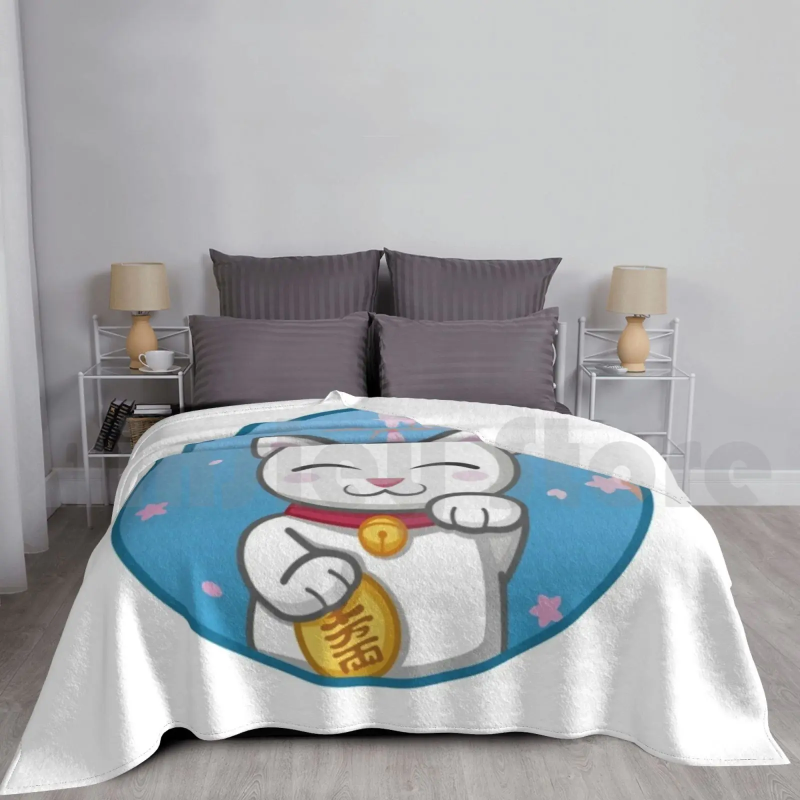 Maneki Neko! Blanket Fashion Custom 1316 Cat Cats