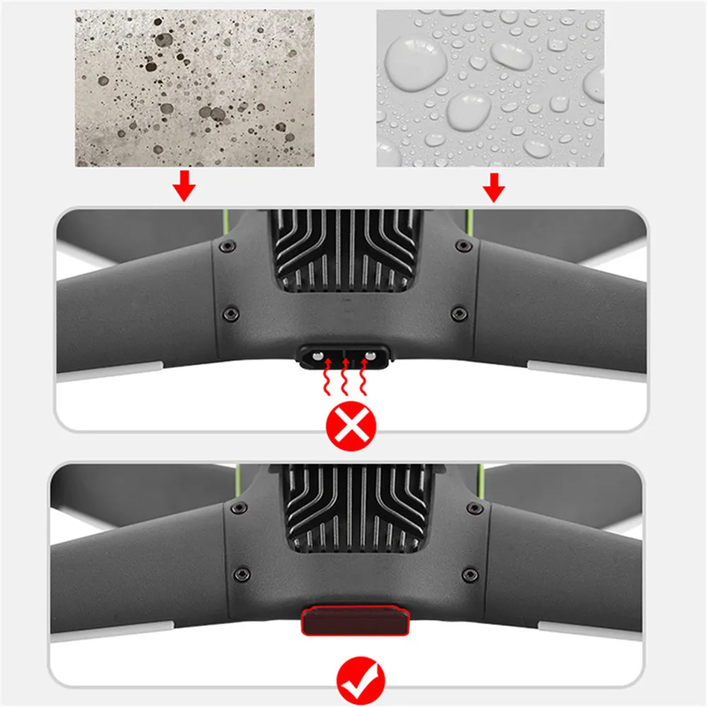 

Antist-dust Cover Battery Dust Plug Charging Port Protective Cover for DJI FPV Combo Drone Accessories