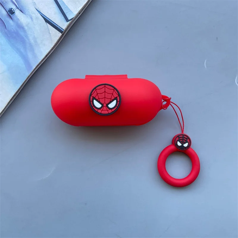 Cartoon Marvel Earphone Case For Sony WF-C500/WF-C700N Soft Silicone Bluetooth Headphone Protective Cover With Lanyard