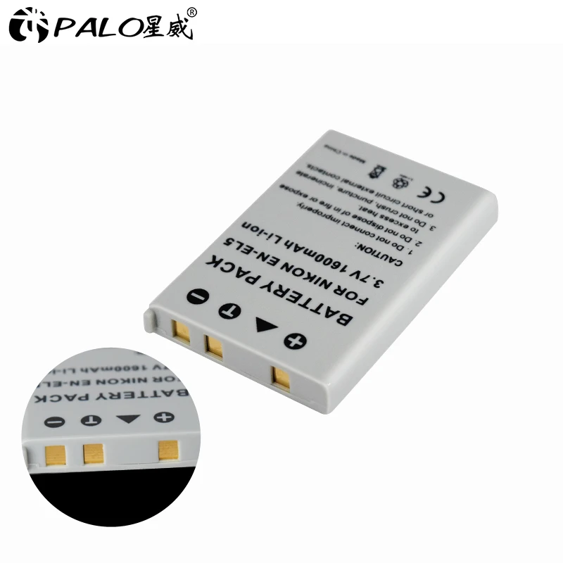Palo 카메라 배터리 EN-EL5 ENEL5 및 EL5 for Nikon Coolpix P4 P80 P90 P100 P500 P510 P520 P5000 P5100 5200 7900 P6000 3700 4200