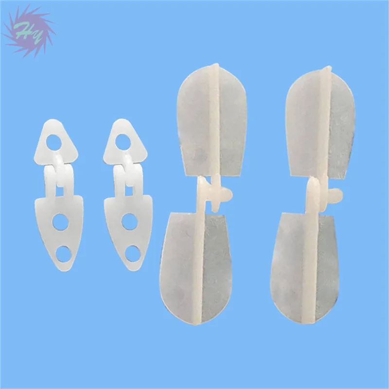 

20 Pcs Micro Hatch hinges For RC Aircraft Model Accessories Replacement Color White