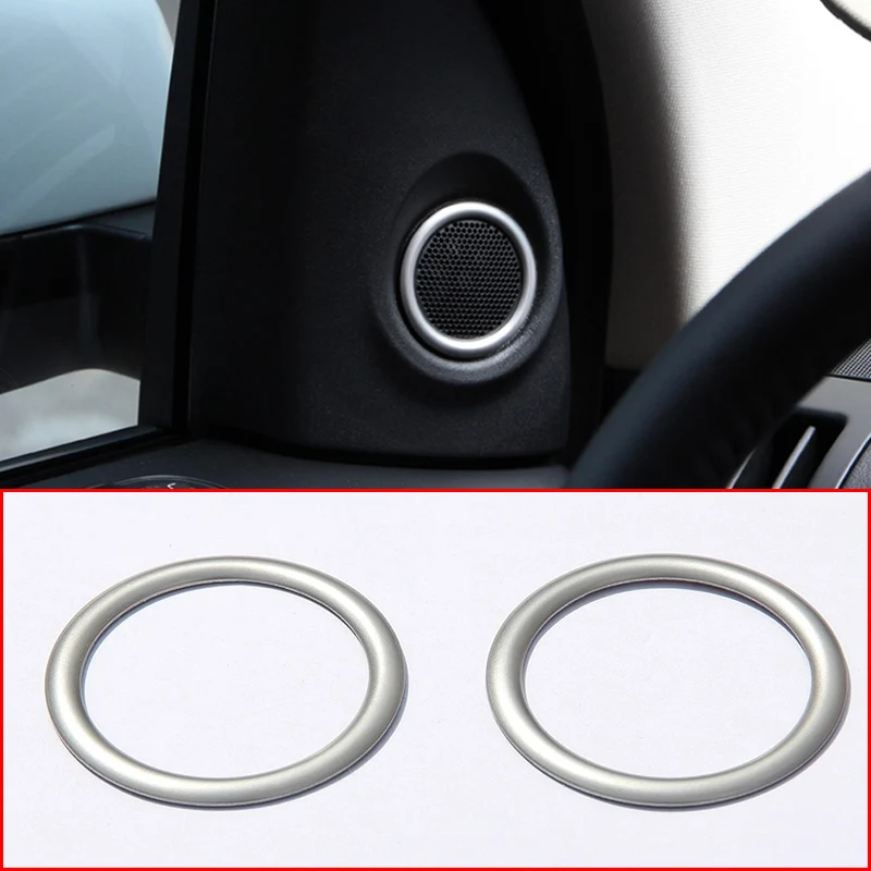 

ABS Chrome Silver Car Door Loud Speaker Decoration Ring Cover Trim For Land Rover Freelander 2 2007-16 Auto Styling Accessories