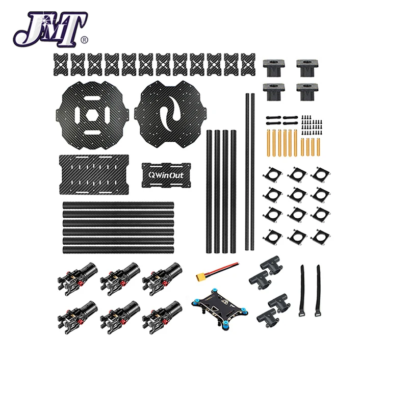 JMT T850 6-Axle Carbon Fiber Frame 850mm Wheelbase Airframe Kit Compitable with 4008-5010 520-300KV Brushles for RC Quadcopter