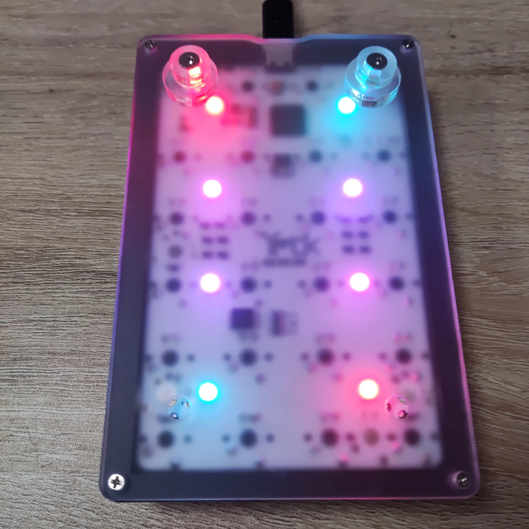 Teclado mecánico PCB programable para LOL Photoshop, teclado numérico sin Hotswap, RGB, 21, 23, 24, a través de NumPad QMK, 20%