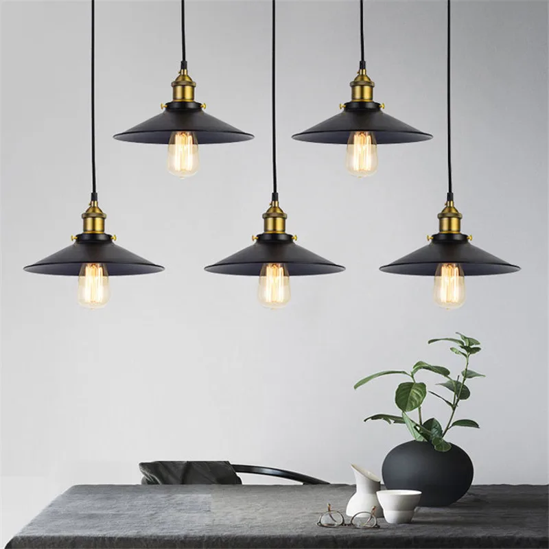 

Retro E27 LED Pendant Light Nordic Decor Vintage Lamp Colgante Luces Art Deco For Bedroom Home Ceiling Lights Lighting 90-260V