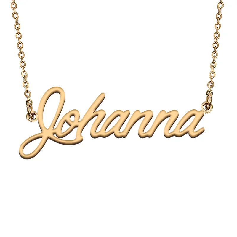 

Johanna Custom Name Necklace Customized Pendant Choker Personalized Jewelry Gift for Women Girls Friend Christmas Present