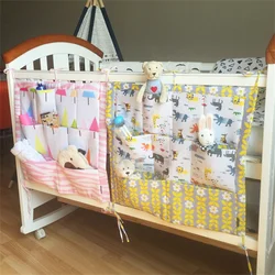 Tree Brand Baby Cot Bed Hanging Storage Bag Crib Organizer 60*50cm Toy Diaper Pocket For Crib Bedding Set B0003