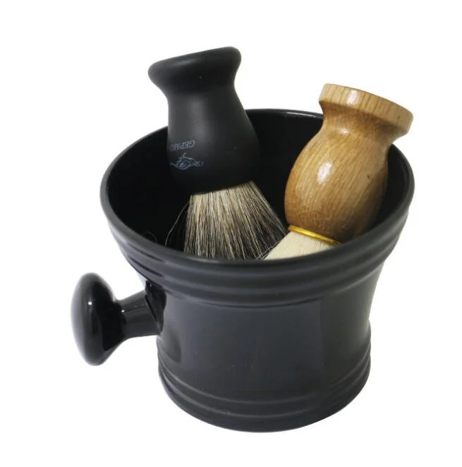 Sabonete para barba para homens, escova de barba limpa, copo barbeiro, ferramentas, 1pc