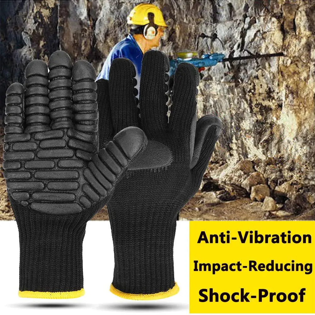 Anti Vibration Hard-wearing Anti Vibration Comfortable to Wear Shock Resist Absorbing Safety Mechanic Working Protective Gloves