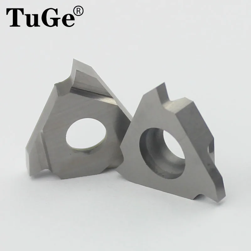 TuGe Lathe turning tools carbide inserts triangle cutting blade TGF32R for wood,Aluminum grooving 0.5mm 1mm 1.5mm 2mm 3mm