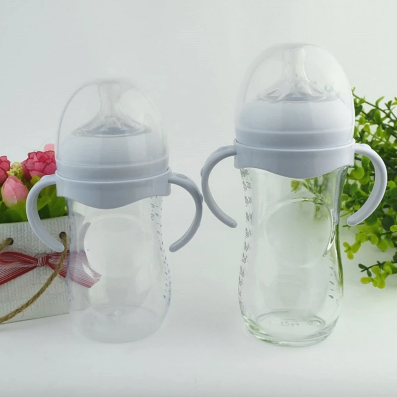 Bottle Grip Handle for Avent Natural Wide Mouth PP Glass Feeding Baby Bottle