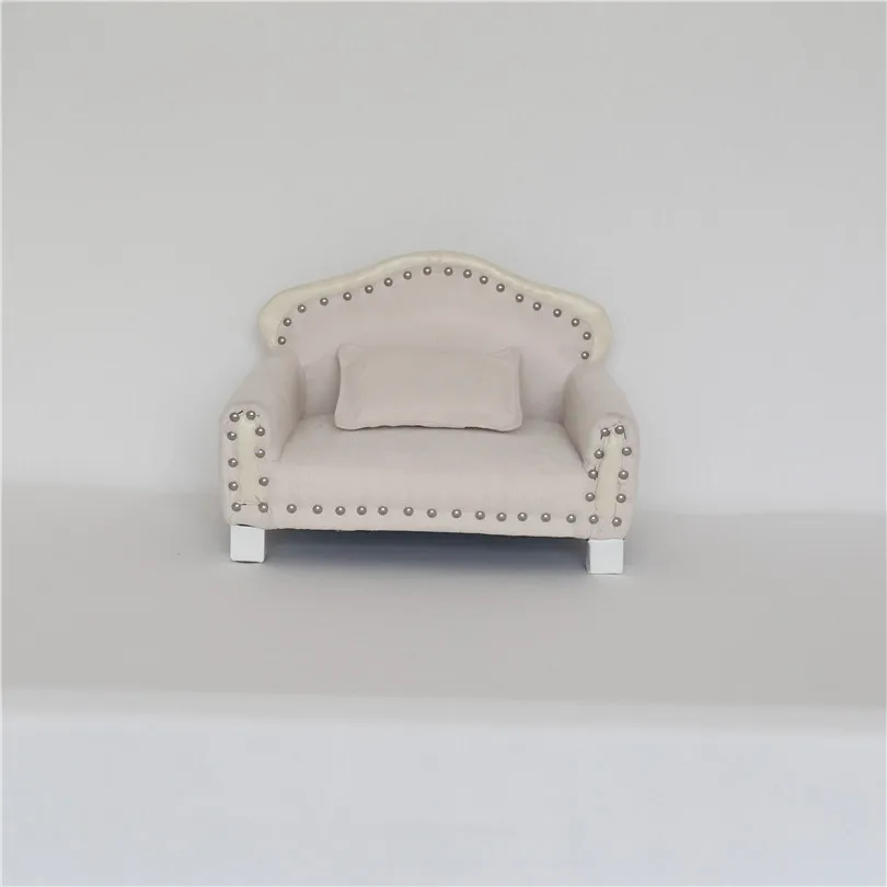 Milk white sofa newborn photo props baby photo posing sofa bed comfortable and soft sofa newborn photography props