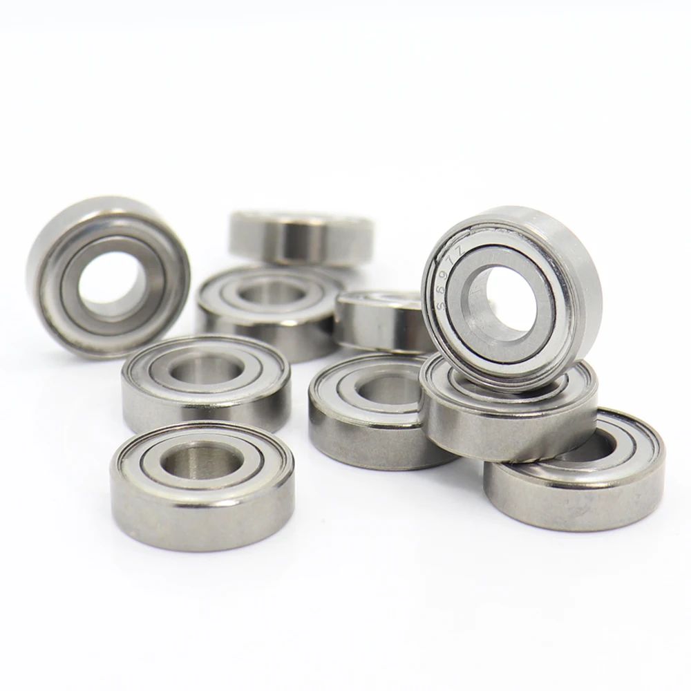 

S697ZZ Bearing 7*17*5 mm ( 10PCS ) ABEC-1 440C Roller Stainless Steel S697Z S697 Z ZZ Ball Bearings