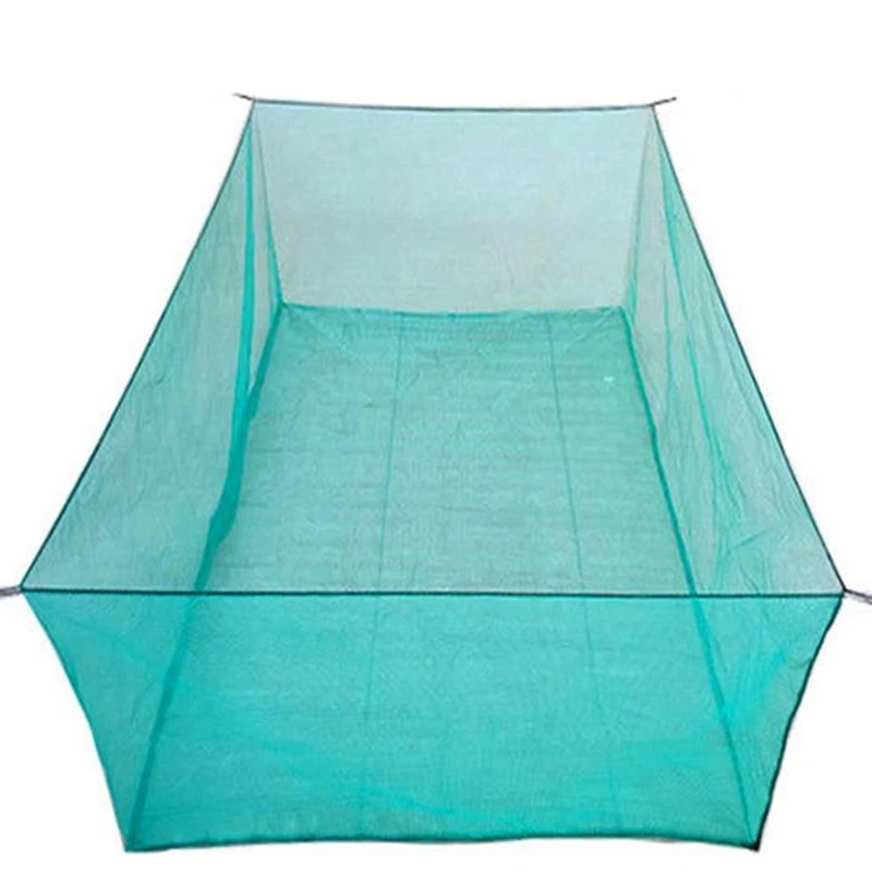 Breed Fishing Nets Stake Net 3MM Small Mesh Catch Fish Box Aquaculture Pond Trap Fishing Gear Farming Net Cage Square Trap Tool