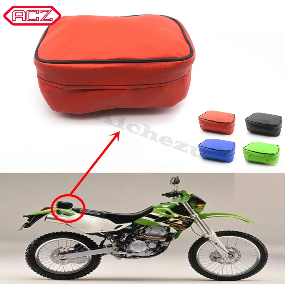 Universal Motorcycle Kit Bag Leather Werkzeug Tashen Storage Tool Pouch for Suzuki Honda Yamaha Kawasaki KLX250 DRZ400