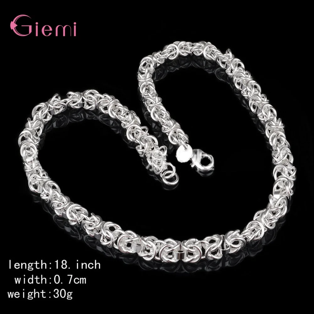 

Wholesale New Fashion 925 Silver Stamps Clavicle Faucet Chain Necklace For Men Women Hot Sale Jewelry For Party Hip Hop