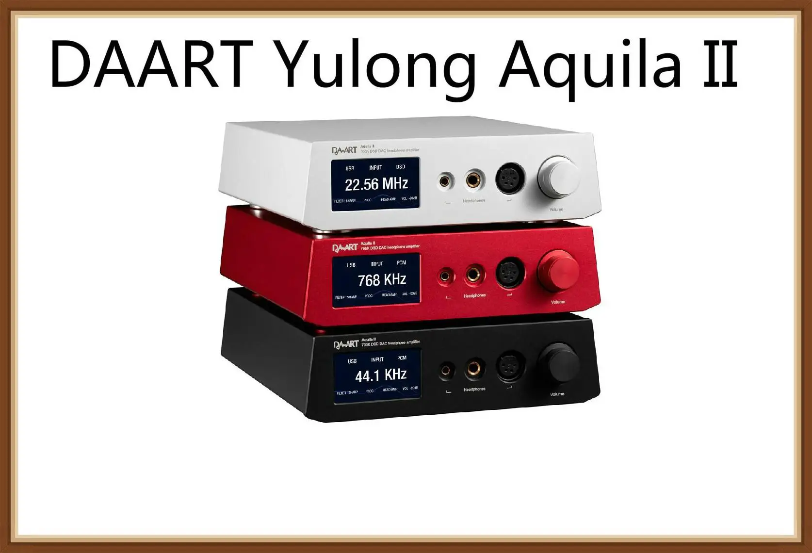 

DAART Yulong Aquila II ES9038Pro TPA6120 AK4497 DSD256 PCM768KHz DAC Balanced DSD XMOS Usb Decoding Headphone Amplifier AMP D300