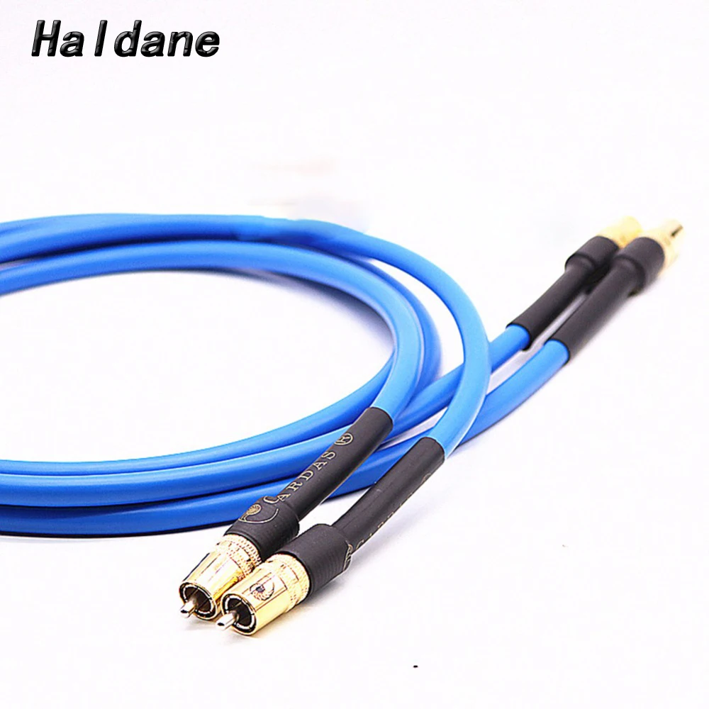 Haldane Pair HIFI Cardas Clear Light Wire Cardas RCA Interconnect Audio Cables RCA Cable whith Rhodium Plated RCA Socket