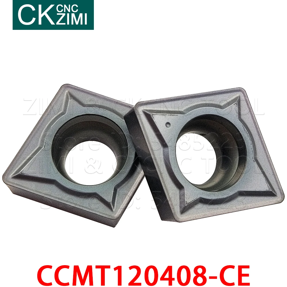 Insertos de torneado de carburo, herramientas de corte CNC, torno de Metal para acero inoxidable, CCMT120408-CE ZM2125 CCMT 120408 CE