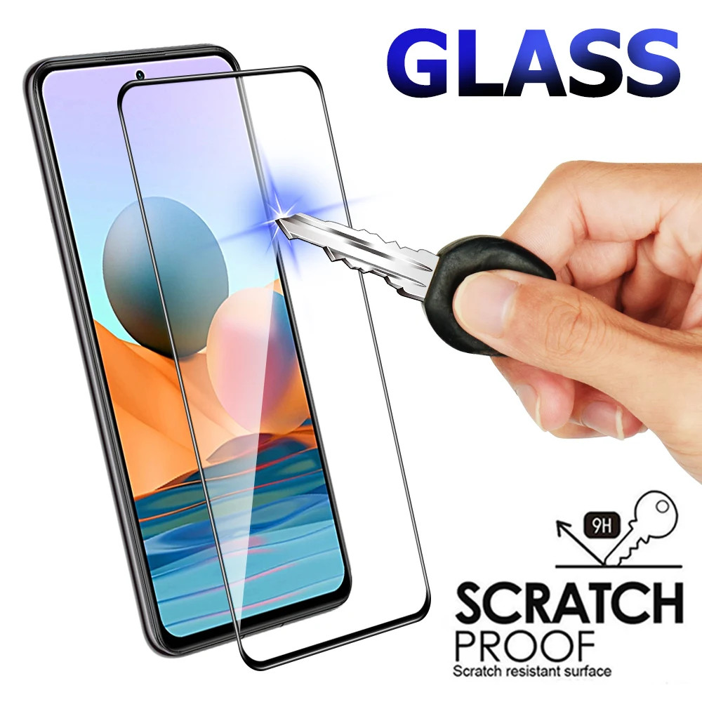 9D Full Protective Glass For Xiaomi Redmi Note 12 13 Pro 5G Note 10 9 8 7 Pro 12S 10s 11s Redmi 12 4G 5G Screen Protector Glass