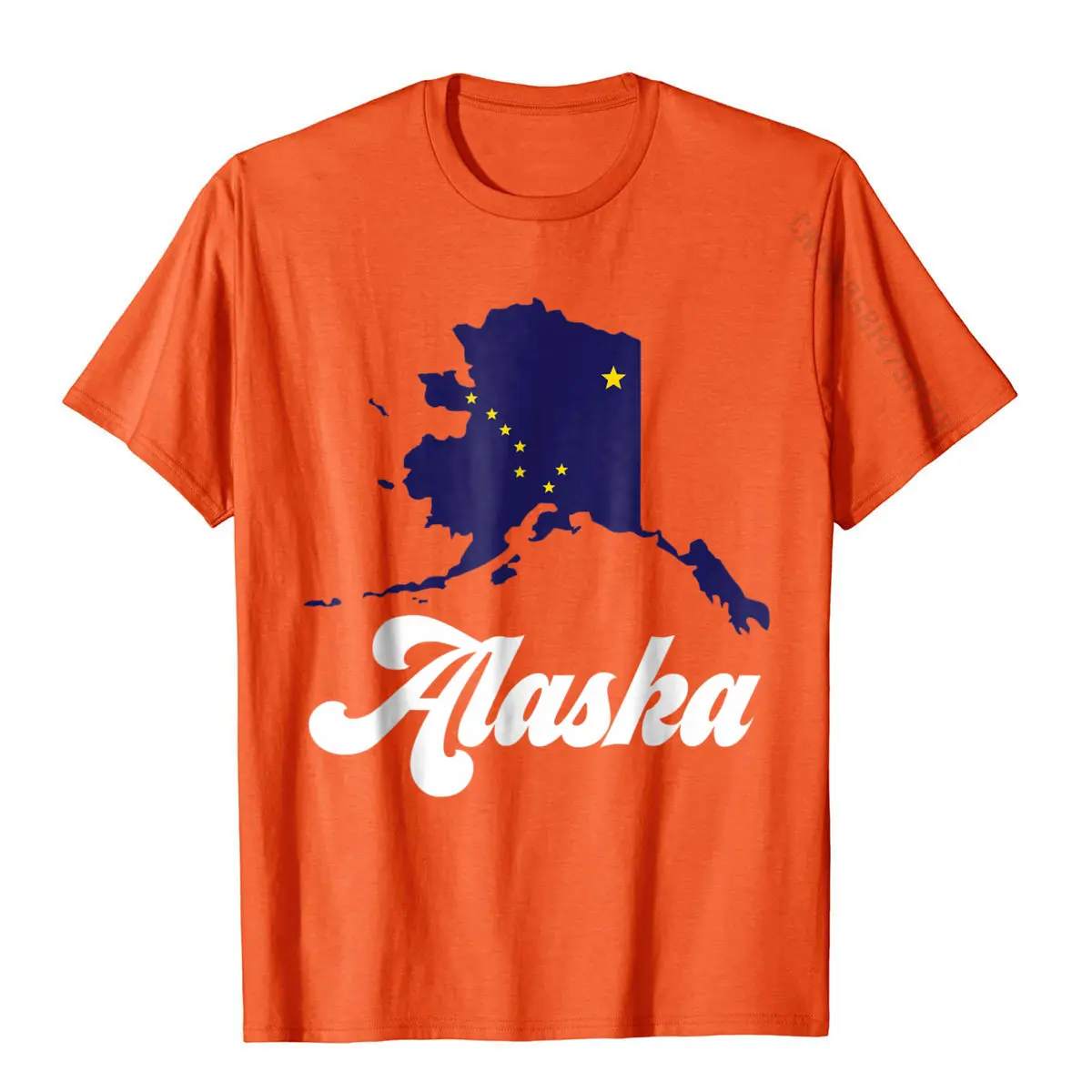 Alaska State T-Shirt The Last Frontier Alaska Home Shirt Tees Fitted Normal Cotton Mens T Shirts Normal