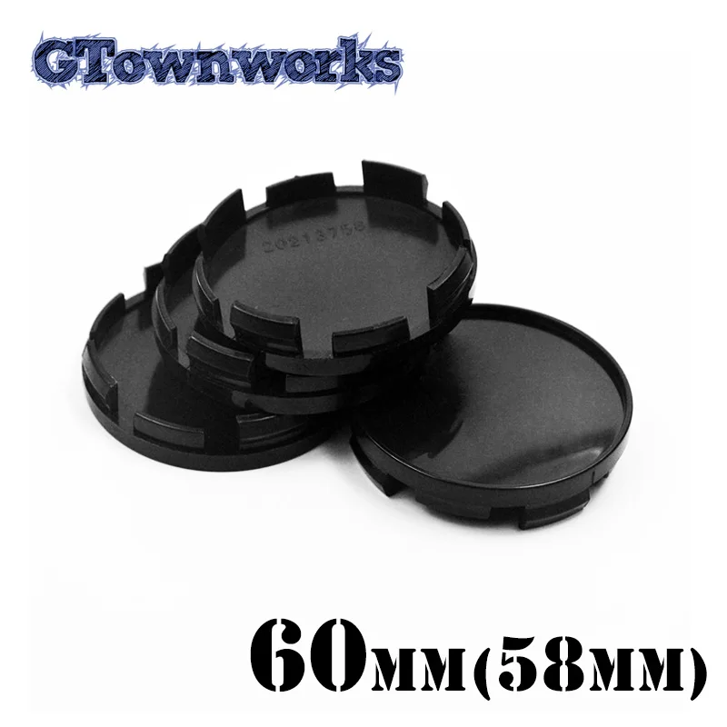 4pcs 60mm 58mm Wheel Center Cap For 2014-2017 Ghibli 670025694 4B0601170 Rim Hub Covers Dust Car Styling Accessories Black