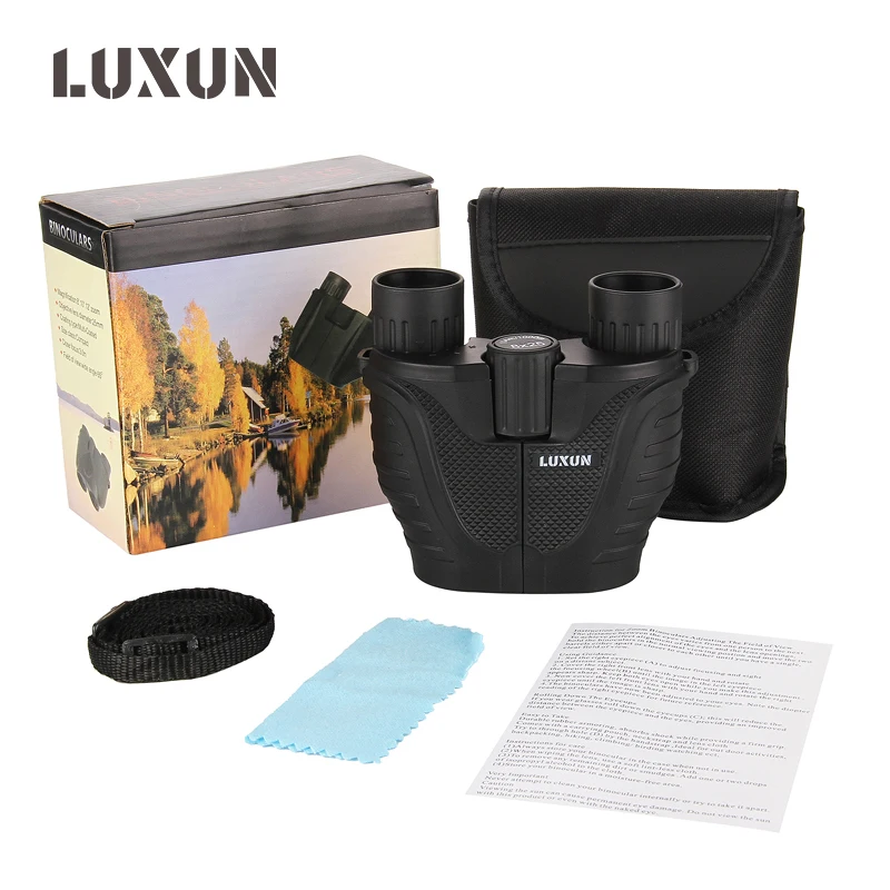 LUXUN Portable HD Tourism Binoculars 8X25 Professional Powerful Military Telescope for Hunting Camping Tourism Mountaineering