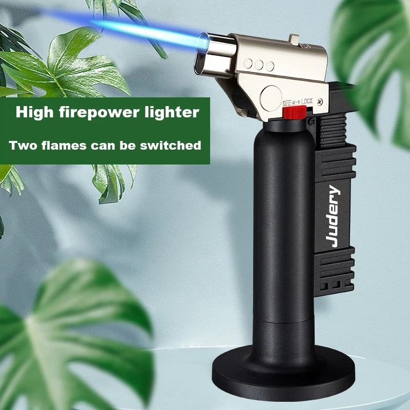 High-end Cigarette Lighters, Rotate 360 Degrees Spray Gun, Cigar Smoking, Super Gas Lighter, Butane Torch, Turbo Torch